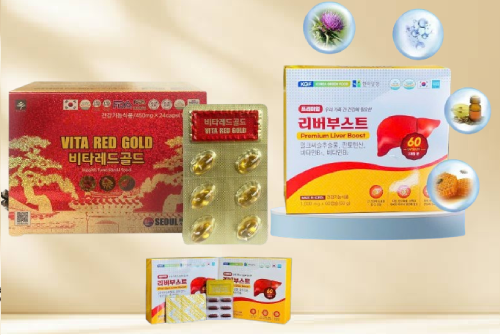 COMBO (4 BỔ GAN HANMI + 4 TINH DẦU THÔNG ĐỎ CHÍNH PHỦ)